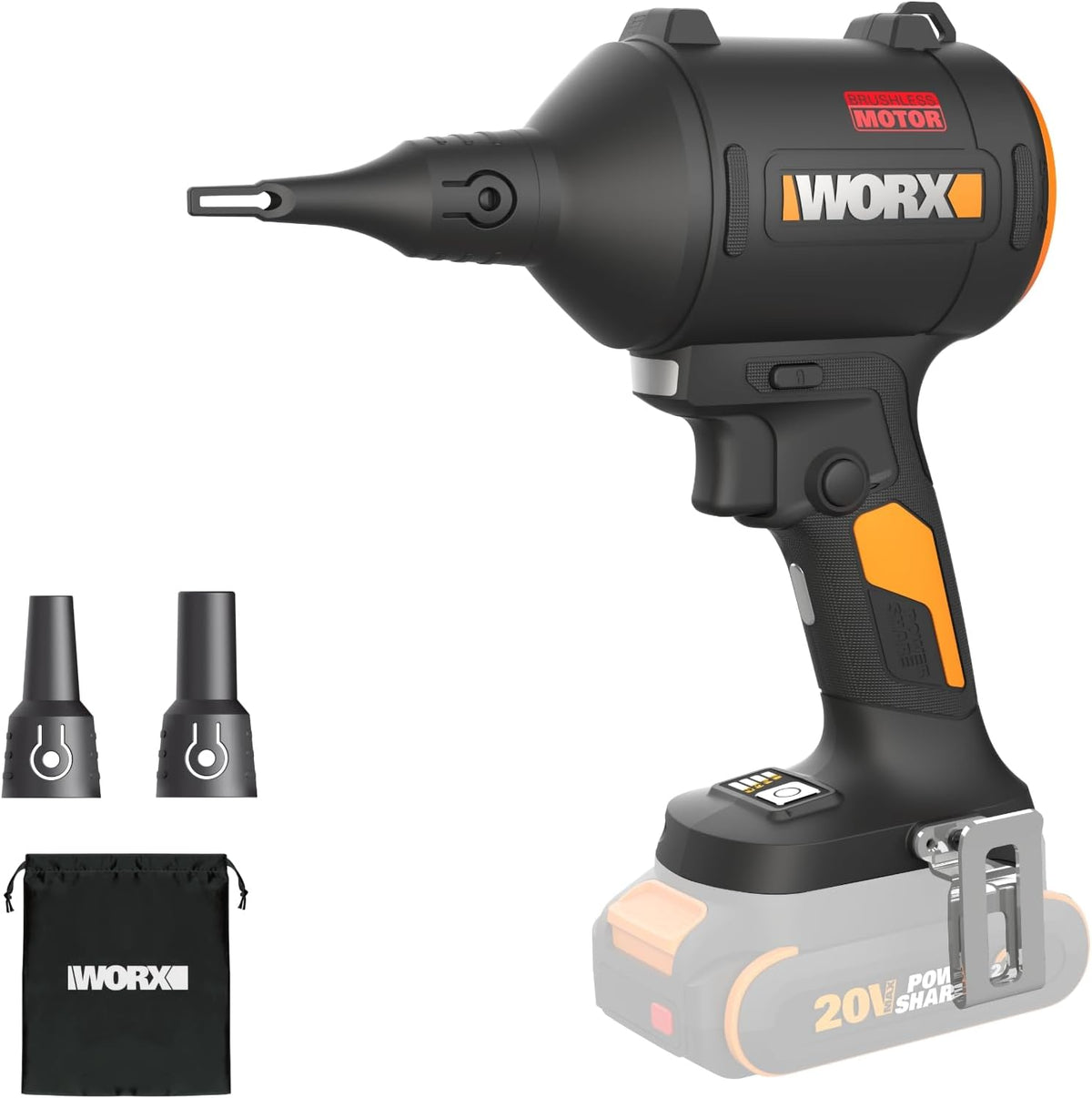 WORX Cordless Blower/Inflator, 20V Dust Cleaner, WX099L.9