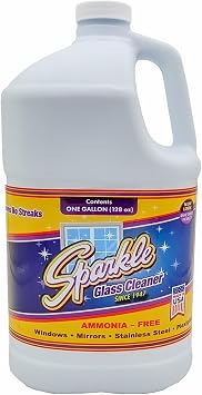 Sparkle Glass Cleaner, Original Purple, 1 Gallon Refill Bottle, 128 OZ
