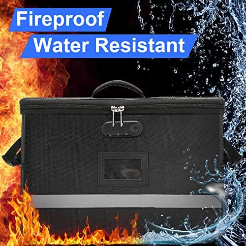 Fireproof File Organizer with Lock, 1 Layer