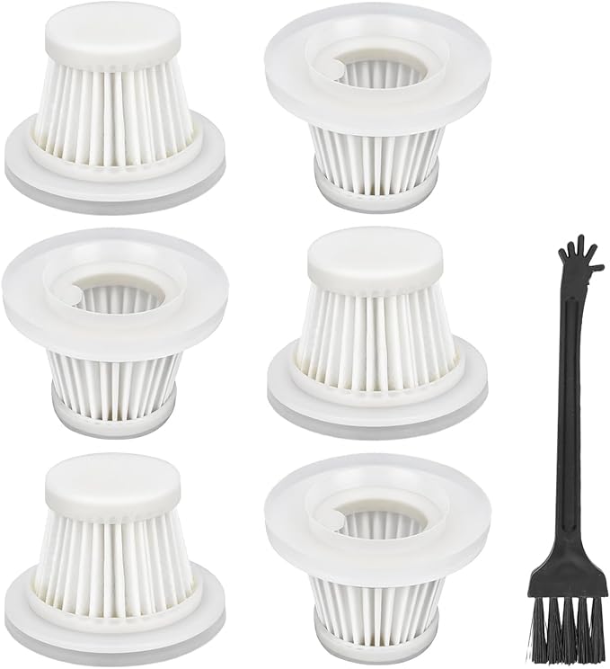 LT-117C Filters Replacement Compatible with KMM LT-117C Handheld Car Vacuum Cleaner - HEPA Vacuum Filter - 6 Pack