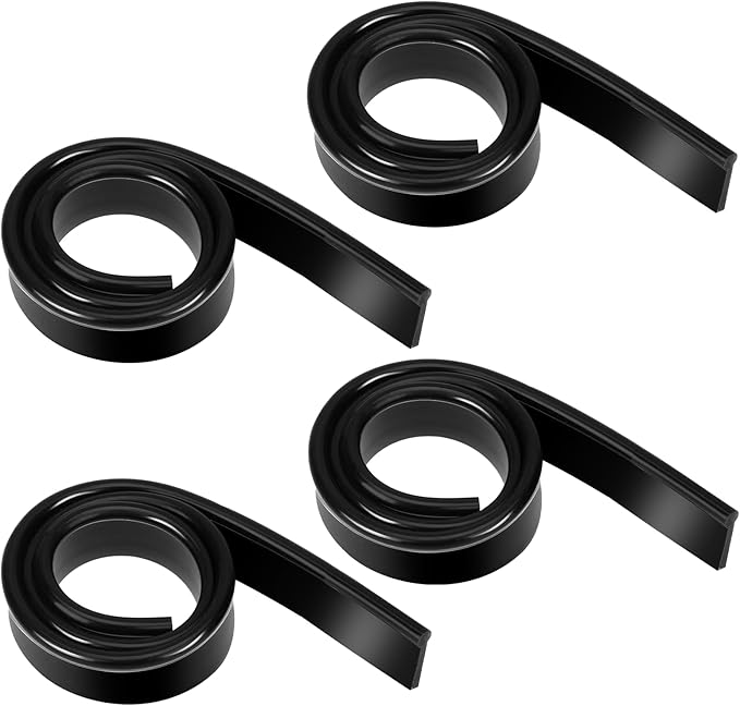 4Pcs 18 Inch Squeegee Replacement Rubber Blade Refill for Windows & Glass Shower Doors