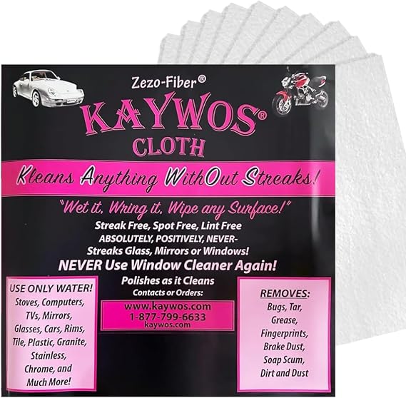 Cloth Premium Microfiber Cleaning Cloths (10-Pack) - Streak-Free Highly Absorbent Towels for Cars, Kitchen, Glass, and A