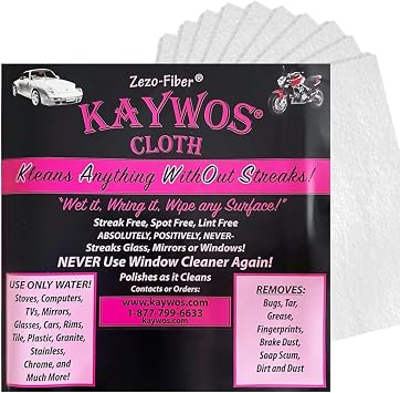 Cloth Premium Microfiber Cleaning Cloths (10-Pack) - Streak-Free Highly Absorbent Towels for Cars, Kitchen, Glass, and A