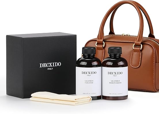 Leather Care Kit,Leather Cleaner and Conditioner,Leather Care set for Purse,Leather Bag,Restore Shine,Removes Stains.Lea
