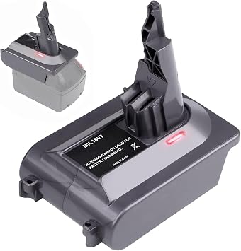 YMWLKJ MIL18V7 Battery Adapter for Dyson, Convert for Milwaukee for M18 18V Battery to for Dyson V7 Motorhead V7 Trigger