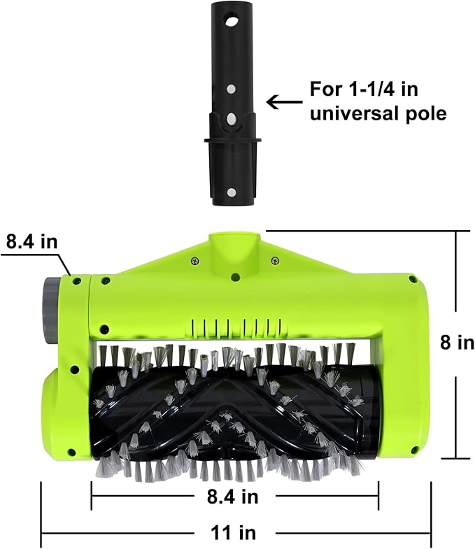 Sepetrel Handheld Electric Pool Brush Head for Cleaning Walls,Portable & Rechargeable Cordless Inground/Above Ground Swimming Pool Scrub Brushes