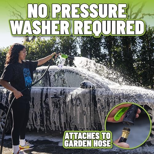 TORQ Foam Blaster 6 Cannon, Garden Hose Attachment for Cars