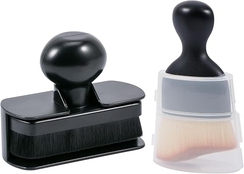 UNIMEIX Tire Shine Applicator Brush Kit Large Vegan Tire Shine Brush with Storage Stand for Vehicles Tire Shine Polish W