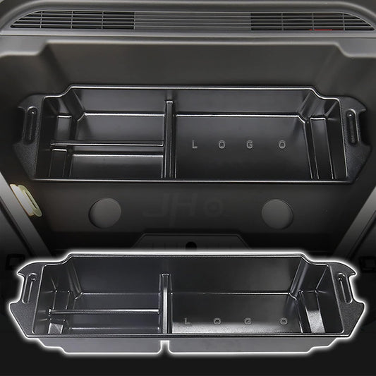 JHO For Mustang Mach-E Storage Box Front Trunk Cargo Area Organizer Divided Tray For Ford Mustang Mach-E 2021 2022 Accessories