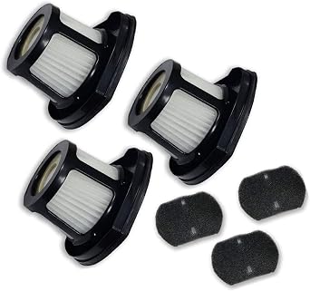 3 Pack Replacement Vacuum Dust Bin Filters Compatible with Bissell 2390 2390a 2389 Auto-Mate Cordless Hand Car Pet Hair 