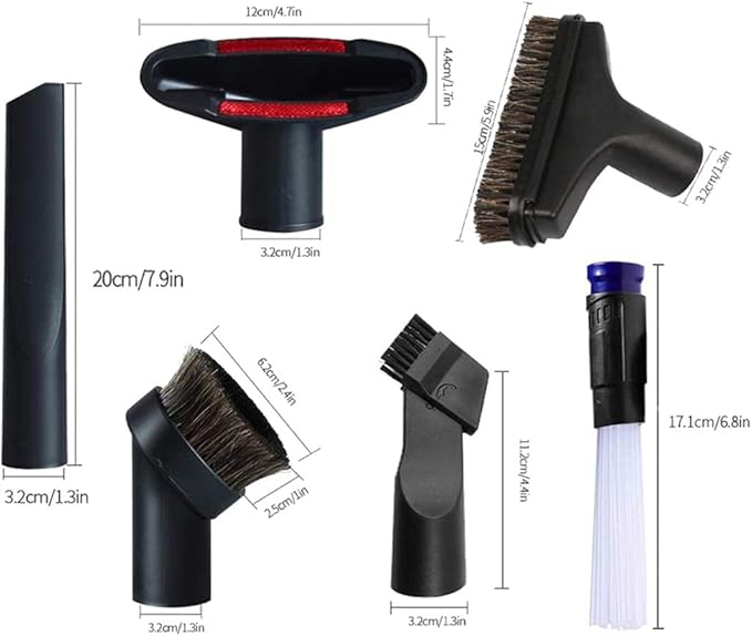 1 1/4 inch Vacuum Attachments Brushes for Shop Vac Accessories 1/4 inch 1 3/8 inch Vacuum Cleaner Accessories