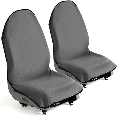 lebogner Car Seat Towel Cover for Post Gym Workout, Running and Swimming, 2 Pack Universal Fit Anti-Slip Waterproof Swea