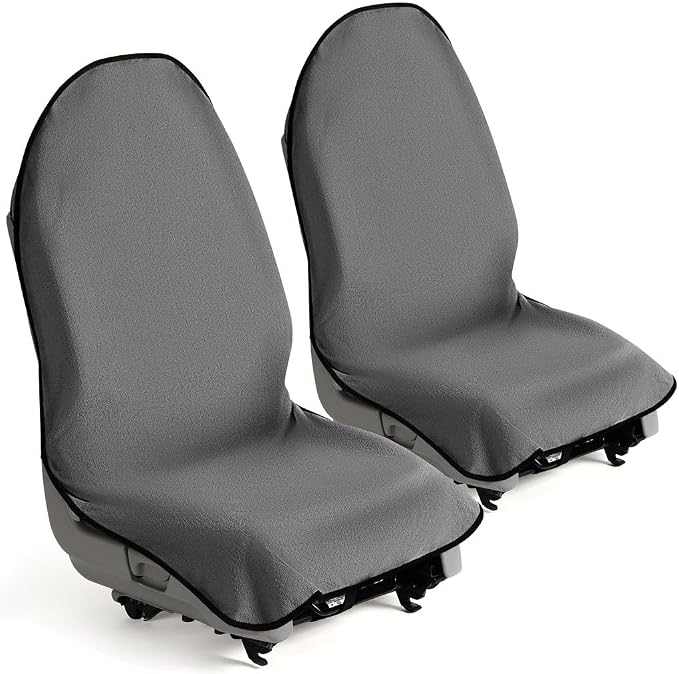 lebogner Car Seat Towel Cover for Post Gym Workout, Running and Swimming, 2 Pack Universal Fit Anti-Slip Waterproof Swea