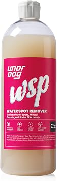 Undrdog Water Spot Remover for Vehicles, Boats, RV and Home Use, Window and Glass Cleaner, Quickly Dissolves Residue and
