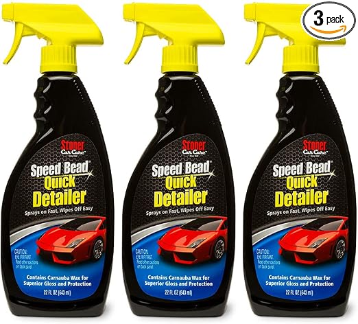 Stoner Car Care 92354-3PK Speed Bead Quick Detailer Spray – Fast Detail Spray for Dust, Smudges and Light Contaminants –
