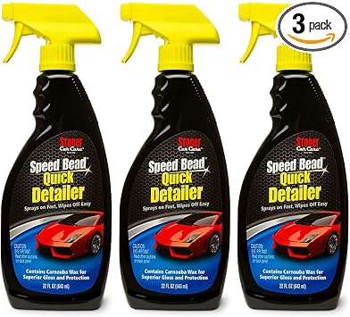 Stoner Car Care 92354-3PK Speed Bead Quick Detailer Spray – Fast Detail Spray for Dust, Smudges and Light Contaminants –