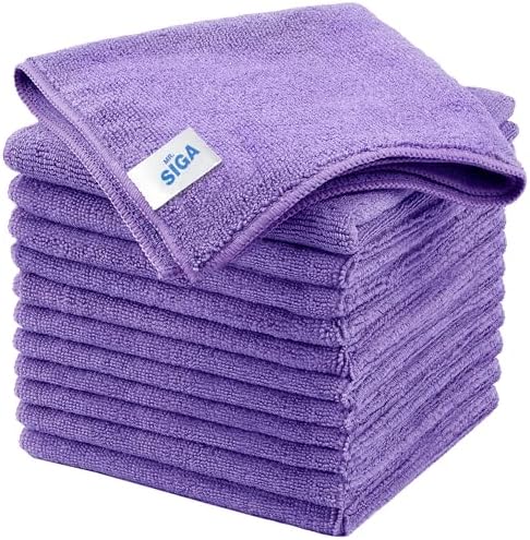 Microfiber Cleaning Cloths, Streak Free Microfiber Towels, 12 Pack