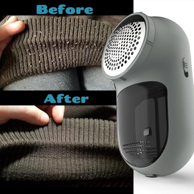Rechargeable Fabric Shaver, Magictec Lint Remover Sweater Defuzzer Lints Fuzzs Pills Pilling Trimmer for Clothes and Furniture -Battery Operated, Green
