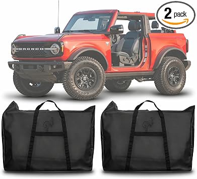 Holda Door Storage Bags Compatible with 2021-2026 Bronco 2-Door (Set of 2)