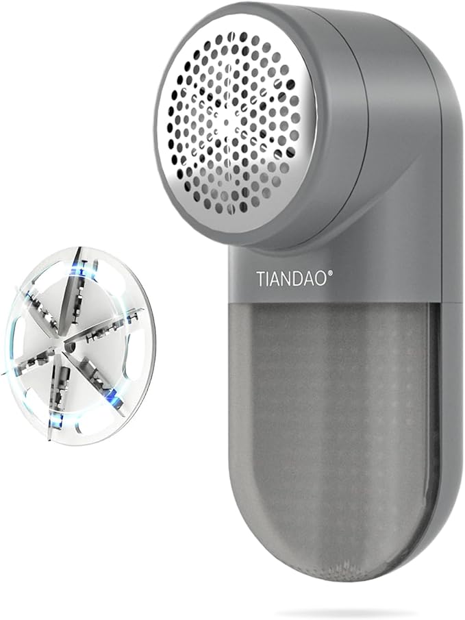 Electric Fabric Shaver and Lint Remover, Portable Fuzz Remover for Clothes and Furniture, Battery Operated, Easy to Use and Clean, Suitable for Sweaters, Blankets.（Dark Grey）