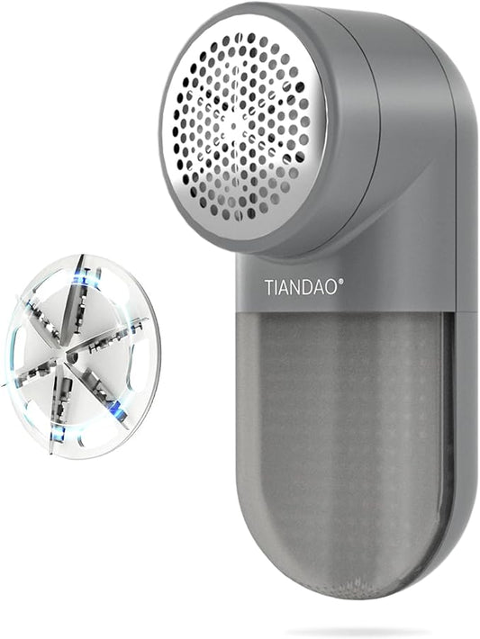 Electric Fabric Shaver and Lint Remover, Portable Fuzz Remover for Clothes and Furniture, Battery Operated, Easy to Use and Clean, Suitable for Sweaters, Blankets.（Dark Grey）