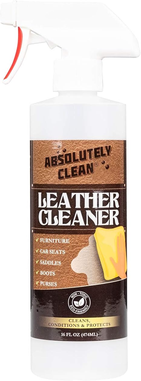 Amazing Leather Cleaner/Conditioner/Deodorizer | Powerful, Natural Enzyme Cleaner | USA Made | Great for Leather & Vinyl