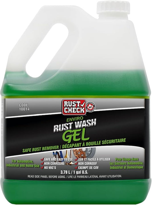 Enviro Rust Wash – Heavy Duty Iron Remover for Car Rims & Wheels – Metal Decon for Brake Dust, Rust, and Oxidation – Safe on Stainless Steel & Motorcycle Use - Gel - 128 FL OZ - Jug