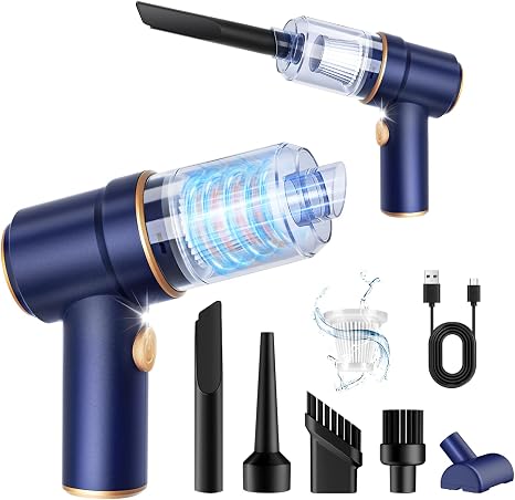 KMM Handheld Car Vacuum Cleaner, Hand Held Vacuum Cleaner and Air Duster