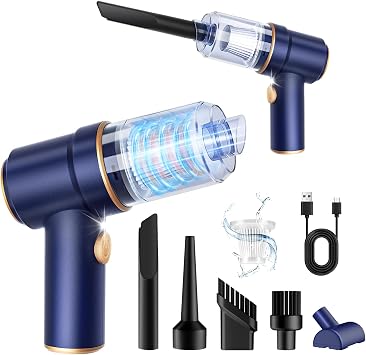 KMM Handheld Car Vacuum Cleaner, Hand Held Vacuum Cleaner and Air Duster