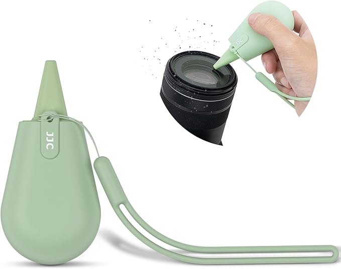 Pocket-Sized Silicone Camera Dust Blower Lens Air Blower, Small Camera Lens Cleaner Air Blower for Sensor LCD Keyboards Filters Printing, Sage Green Portable Dust Blower for Outdoor Travel Cleaning