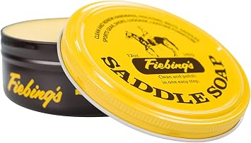 Fiebing's Yellow Saddle Soap for Leather (2 Pack, 12 oz Each) - Leather Cleaner & Conditioner to Soften, Protect & Resto