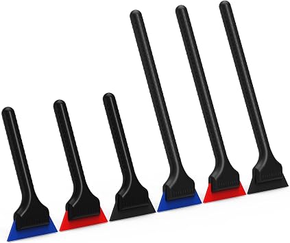 EHDIS Window Tint Tools Mini Quarter Window Squeegee Kit Different Hardness Small Squeegee for Installing Window Film,Vi