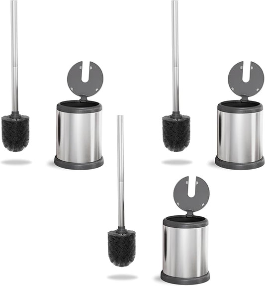ToiletTree Products Deluxe Toilet Brush with Lid 3 Pack