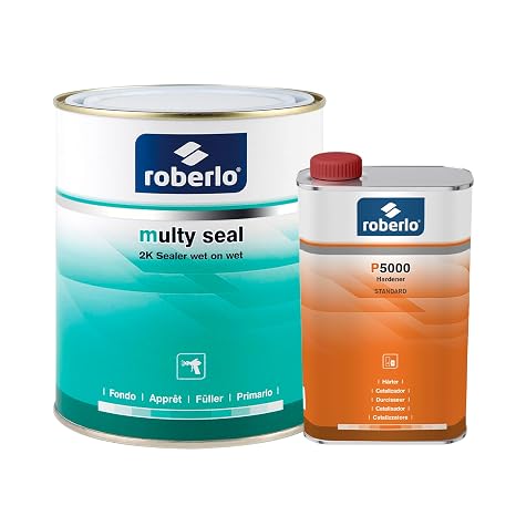 Roberlo Multy Seal 2K Automotive Sealer with P5000 Hardener - Gray Sealer for Car Refinishing, Excellent Adhesion, Fast 