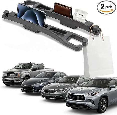 Car Seat Gap Filler Set of 2, Universal Car Seats Console Filler Organizer