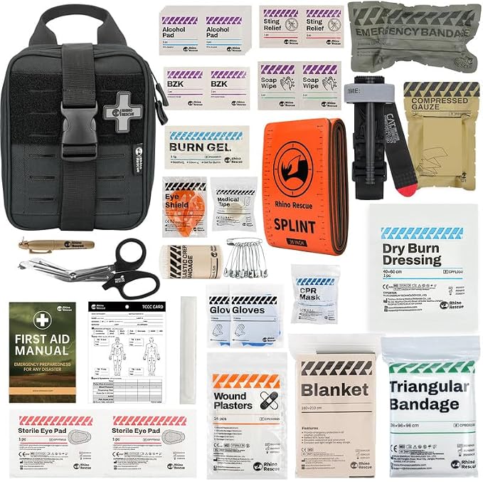 IFAK Trauma First Aid Kit Medical Pouch(Black)