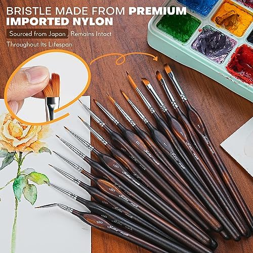 Miniature Paint Brushes Drybrush - Model Paint Brush Set