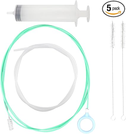 Sunroof Drain Cleaning Tool, 118 Inch Auto Sunroof Drain Unclogger with Tube Cleaning Brushes and Syringe Hose for Car, 