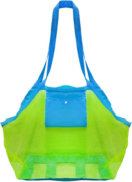 Mesh Beach Toys Bag Extra Large Beach Bags and Totes Sand Tote Bag Storage Bags Children Toys Beach Toy Organizer Kids S