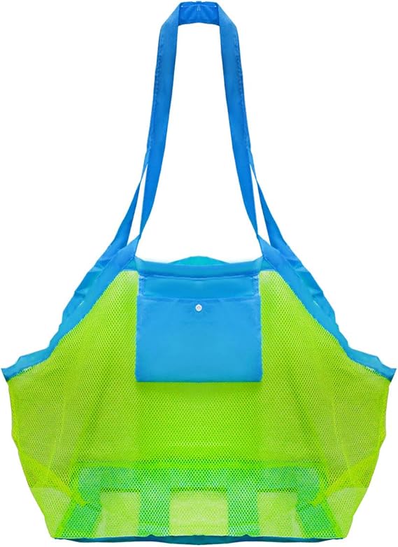 Mesh Beach Toys Bag Extra Large Beach Bags and Totes Sand Tote Bag Storage Bags Children Toys Beach Toy Organizer Kids S