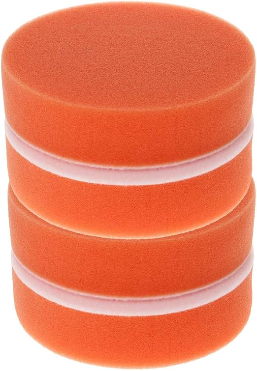 Utoolmart Hook and Loop Buffing Sponge Pads, Foam Drill Buffing Sponge Pads, 4-inch Sponge Buffing Pads, Foam Polishing 