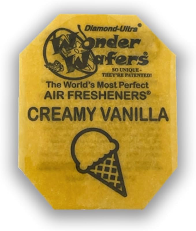 Wonder Wafers - Diamond-Ultra Scented Car Air Fresheners - Individually Wrapped (15 Per Pack) (Creamy Vanilla)