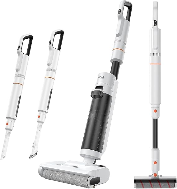 JONR ED20 Pro 4-in-1 Wet Dry Vacuum Cleaner Cordless,17000 Pa Vacuum Suction Power, Self-Cleaning and Automatic Drying with One Click, Intelligent Voice Reminder - Cleanova