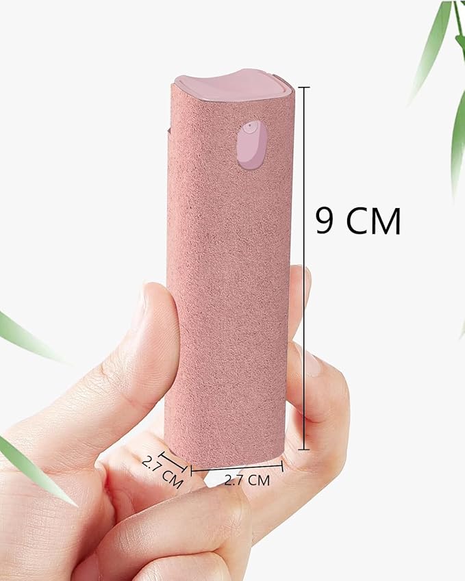 Screen Cleaner Spray and Wipe Touch Screen Cleaner for iPhone iPad Computer Laptop Tablet MacBook Cell Phone Eyeglasses（Pink）
