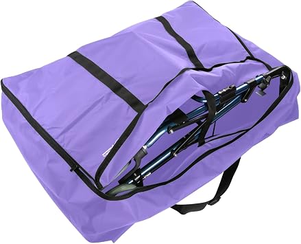 TOMMHANES AMISGUOER Travel Bag for Rollator Walker - Purple, 35.4" W x 27.5" H x 12.5" D, Foldable, Water Resistant, Hig