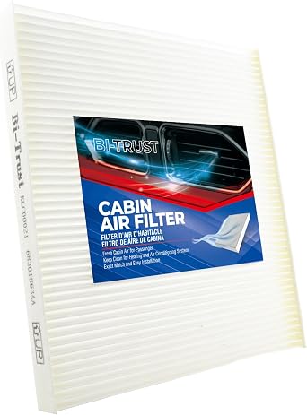 Cabin Air Filter Replacement for Jeep Cherokee 2019–2023 & Grand Cherokee 2025, OEM Fit CF12307 68410725AB, White Non-Wo
