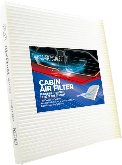 Cabin Air Filter Replacement for Jeep Cherokee 2019–2023 & Grand Cherokee 2025, OEM Fit CF12307 68410725AB, White Non-Wo