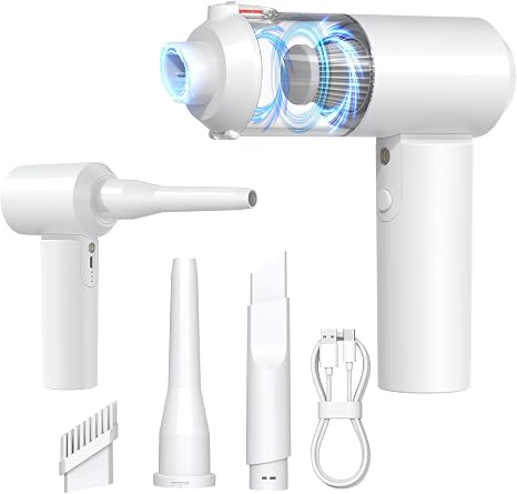 Car Vacuum Cordless: 12000Pa 2 in 1 Handheld Vacuum & Blower - Hand Vacuum Portable Cordless with Led Light, Multi-Nozzl