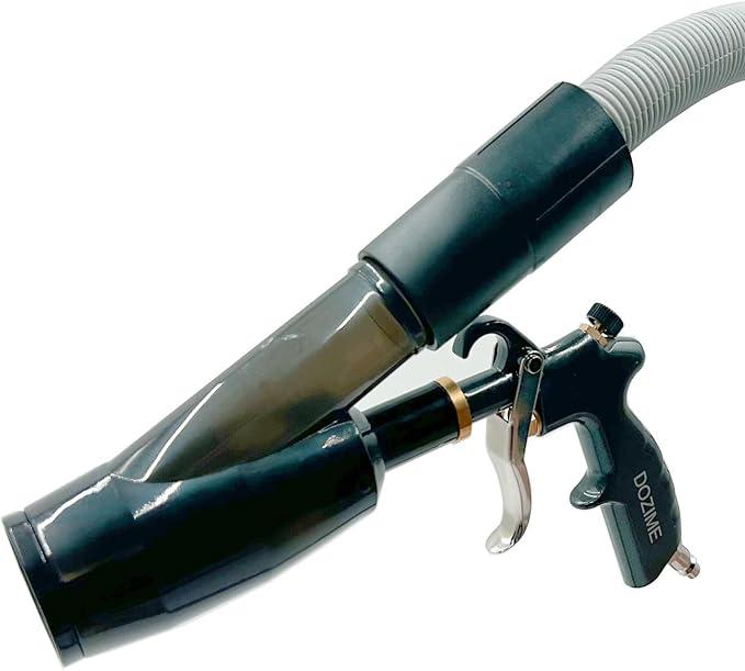 Car Interior Detailing Air Blow Gun &vacunm Gun,Cleaning Gun Quickly Blasts Dirt and Dust from Surface Works with Air Compressor(Upgrade Aluminium Rotate Tube) 2IN1