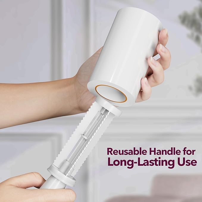 MEIQIHOME Extra Sticky Lint Roller Refills Only, 880 Easy-Tear Sheets for 3.9"-4" Lint Rollers with 1.5" Inner Diameter for Pet Hair Removal on Clothes, Furniture, and Carpets